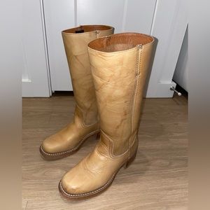 Frye banana campus boots!